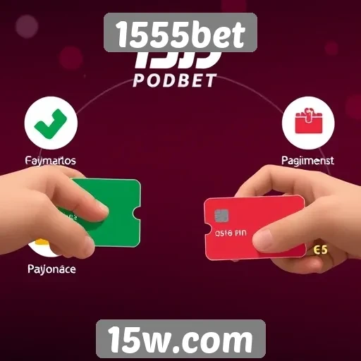 Métodos de pagamento aceitos na 1555bet